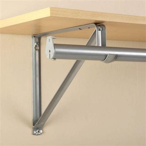 silver shelf brackets home depot